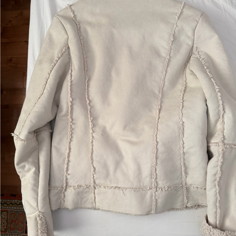 Cream Sherpa Jacket - Picture 3 of 7
